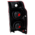 Driver Side Tail Light, without Bulb, Halogen, Clear and Red Lens