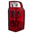 Passenger Side Tail Light, with Bulb, Halogen, Clear and Red Lens