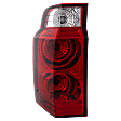 Driver Side Tail Light, with Bulb, Halogen, Clear and Red Lens