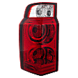 Driver Side Tail Light, with Bulb, Halogen, Clear and Red Lens