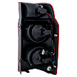 Driver Side Tail Light, with Bulb, Halogen, Clear and Red Lens