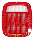 1981 Jeep J20 - Driver or Passenger Side, Tail Light Lens, Tail Lamp Lens Only