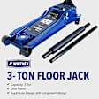 J99110004 Floor Jack - Sold Individually, 3 Ton, Long Reac