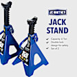 J99160004 Jack Stand, 6 Ton, Double Lock, Set of 2