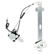 Front, Driver Side Window Regulator, Power, With 4-Prong Connector