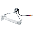 Front, Driver Side Window Regulator, Power, With 4-Prong Connector