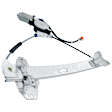 Front, Driver Side Window Regulator, Power, With 4-Prong Connector
