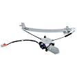 Front, Driver Side Window Regulator, Power, With 4-Prong Connector