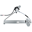 Front, Driver Side Window Regulator, Power, With 4-Prong Connector