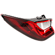 Driver Side, Outer LED Tail Light, With bulb(s), Clear Lens, CAPA Certified