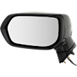 Driver Side Mirror, Power Adjust, Manual Folding, Heated, Paintable, In-housing Signal Light, No Memory, No Puddle Light, No Auto-Dimming, No Blind Spot Feature