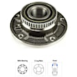 Front, Driver or Passenger Side Wheel Hub, With Bearing, 5 x 4.72 in. Bolt Pattern