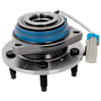 Wheel Hub, 5 Lugs, With Bearing, With Sensor