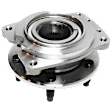 Front, Driver or Passenger Side Wheel Hub, With Bearing, 5 x 4.53 in. Bolt Pattern