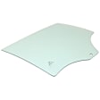 Rear, Passenger Side Door Glass, Green Tint, Without Clips, 4-Door, Sedan, Replaces NAGS No. FD22618 GTNN