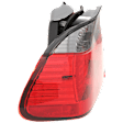 Driver and Passenger Side, Inner and Outer LED Tail Light, With bulb(s), Red & Smoked Lens, Sedan