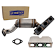 Rear Catalytic Converter, Federal EPA Standard, 46-State Legal (Cannot ship to CA, CO, NY or ME), Direct Replacement Series, Direct Fit
