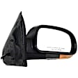 Passenger Side Mirror, Power Adjust, Manual Folding, Heated, Textured Black, In-housing Signal Light, With memory, No Puddle Light, No Auto-Dimming, No Blind Spot Feature