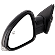 Driver Side Mirror, Power Adjust, Manual Folding, Heated, Paintable, With Signal Light, With memory, No Puddle Light, Auto-Dim, and Blind Spot, For Models Without Lane Departure Warning System