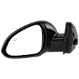 Driver Side Mirror, Power Adjust, Manual Folding, Heated, Paintable, With Signal Light, With memory, No Puddle Light, Auto-Dim, and Blind Spot, For Models Without Lane Departure Warning System