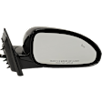 Passenger Side Mirror, Power Adjust, Power Folding, Heated, Paintable, In-housing Signal Light, With memory, No Puddle Light, No Auto-Dimming, With Blind Spot Detection in Glass