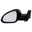 Driver Side Mirror, Power Adjust, Manual Folding, Heated, Paintable, In-Housing Signal Light, With Memory, No Puddle Light, No Auto-Dimming, With Blind Spot Detection in Glass