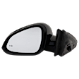 Driver Side Mirror, Power Adjust, Manual Folding, Heated, Paintable, In-Housing Signal Light, With Memory, No Puddle Light, No Auto-Dimming, With Blind Spot Detection in Glass