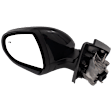 Driver Side Mirror, Power Adjust, Heated, Manual Folding, Paintable, No Signal Light, No Memory, No Puddle Light, No Auto-Dim, With Blind Spot Detection in Glass