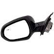 Driver Side Mirror, Power Adjust, Heated, Manual Folding, Paintable, No Signal Light, No Memory, No Puddle Light, No Auto-Dim, With Blind Spot Detection in Glass