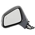 Driver Side Mirror, Power Adjust, Heated, Manual Folding, Paintable, In-housing Signal Light, With Memory, No Puddle Light, No Auto-Dim, With Blind Spot Detection in Glass