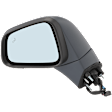 Driver Side Mirror, Power Adjust, Heated, Manual Folding, Paintable, In-housing Signal Light, With Memory, No Puddle Light, No Auto-Dim, With Blind Spot Detection in Glass