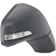 Passenger Side Mirror, Power Adjust, Heated, Manual Folding, Paintable, In-housing Signal Light, With Memory, No Puddle Light, No Auto-Dim, With Blind Spot Detection in Glass