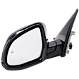 Driver Side Mirror, Power Adjust, Heated, Power Folding, Paintable, In-housing Signal Light, With Memory, No Puddle Light, No Auto-Dim, With Blind Spot Detection in Glass