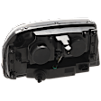 Driver and Passenger Side Projector Halogen Headlight, With bulb(s), Clear Lens, Black Interior