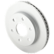 Front, Driver or Passenger Side Brake Disc, G-Coated, Plain Surface, Vented, 6 Lugs, 305.05 mm