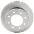 Front, Driver or Passenger Side Brake Disc, G-Coated, Plain Surface, Vented, 8 Lugs, 355.09 mm