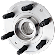 Front or Rear, Driver or Passenger Side Wheel Hub, 6 Lugs, With Bearing, 4WD