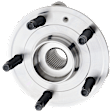 Front, Driver or Passenger Side Wheel Hub, 5 Lugs, With Bearing