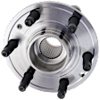 Front, Driver or Passenger Side Wheel Hub, 6 Lugs, With Bearing, 4WD
