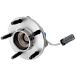 Front, Driver or Passenger Side Wheel Hub, With Bearing, With Sensor, 5 x 4.75 in. Bolt Pattern, RWD