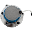 Front, Driver or Passenger Side Wheel Hub, With Bearing, With Sensor, 5 x 4.75 in. Bolt Pattern, RWD