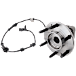 Front, Driver or Passenger Side Wheel Hub, With Bearing, With Sensor, 6 x 5 in. Bolt Pattern