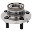 Front, Driver or Passenger Side Wheel Hub, With Bearing, With ABS
