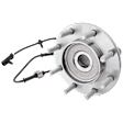 Front, Driver or Passenger Side Wheel Hub, With Bearing, With Sensor, 8 x 6.5 in. Bolt Pattern, RWD