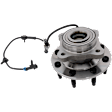 Front, Driver or Passenger Side Wheel Hub, With Bearing, With Sensor, 8 x 6.5 in. Bolt Pattern
