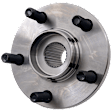 Front, Driver or Passenger Side Wheel Hub, 5 Lugs, Without Bearing