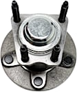Rear, Driver or Passenger Side Wheel Hub, 5 Lugs, With Bearing