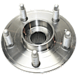 Front or Rear, Driver or Passenger Side Wheel Hub, 5 Lugs, With Bearing