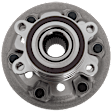 Front, Driver or Passenger Side Wheel Hub, With Bearing, Without Sensor, 6 x 5.5 in. Bolt Pattern