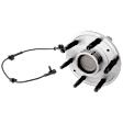 Front, Driver or Passenger Side Wheel Hub, With Bearing, With Sensor, 6 x 5.5 in. Bolt Pattern, RWD